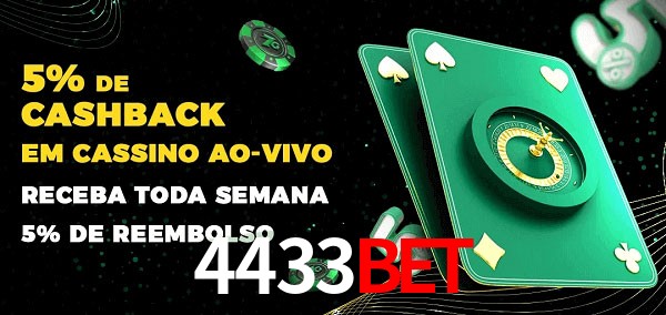 Promoções do cassino ao Vivo 4433bet